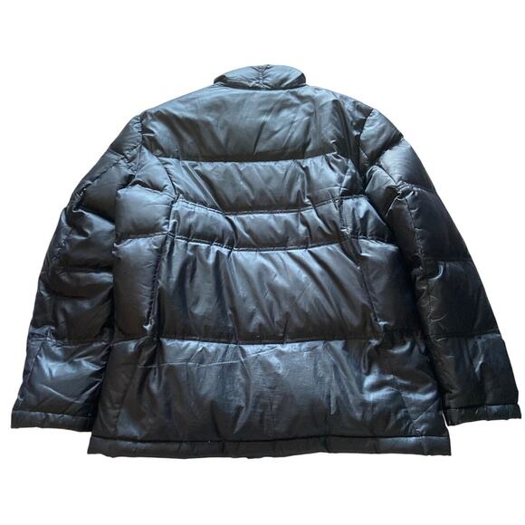T Tech By Tumi Feather Down Puffer Jacket Coat Zip Up Outdoor Black Mens Medium - Picture 2 of 11